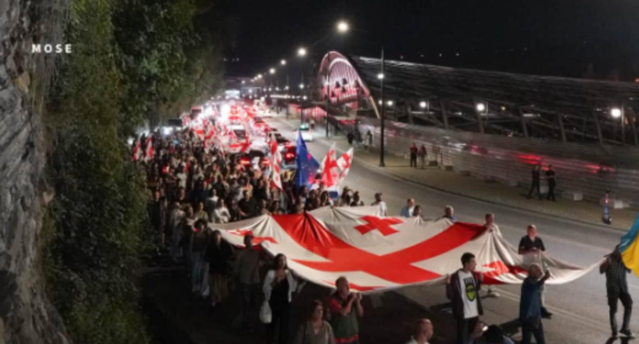 March in Tbilisi. Screenshot photo Mo Se from 12.09.26.