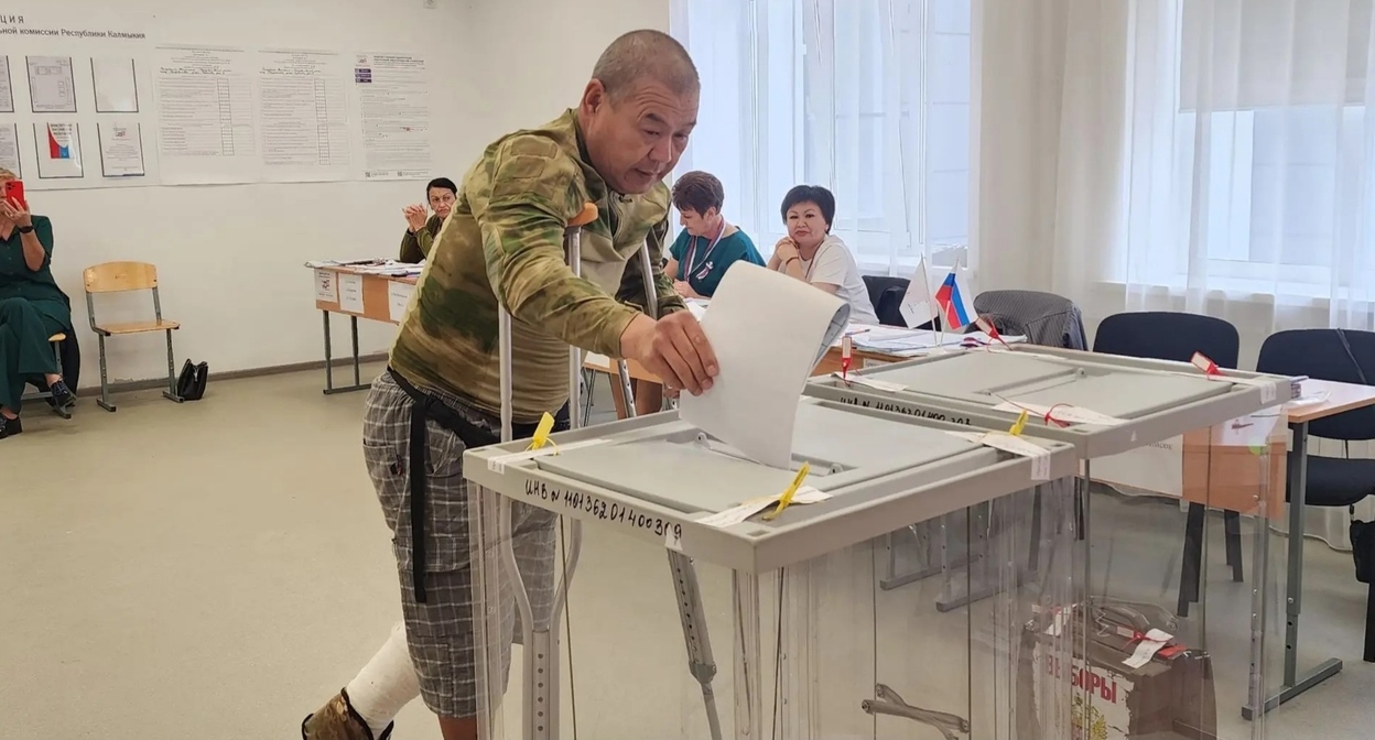 Polling station in Kalmykia. Photo: Kalmykia election commission https://vk.ru/ikrk08?w=wall-205355697_1929