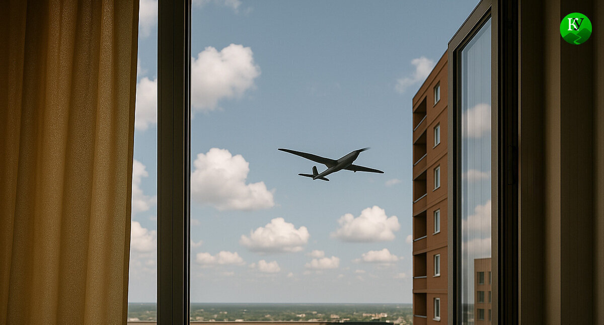 Drones in the sky. Illustration created by "Caucasian Knot" using AI in the Copilot program. Drones in the sky. Illustration created by "Caucasian Knot" using AI in the Copilot program.