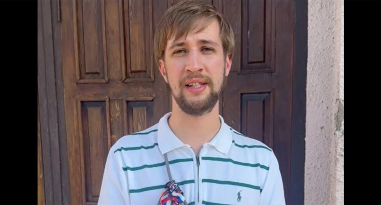 Vladimir Kozorog. Frame from the video https://t.me/vova22kz/1298 Vladimir Kozorog. Frame from the video https://t.me/vova22kz/1298