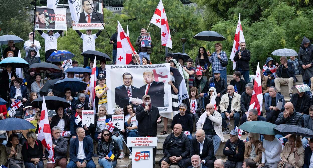 Rally in Rike Park. Photo: Ketevan Khutsishvili / Netgazeti