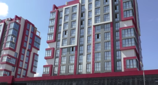 Multistory building. Frame from the video "Caucasian Knot" https://www.youtube.com/watch?v=7SydDFB8Ggo&t=145s.