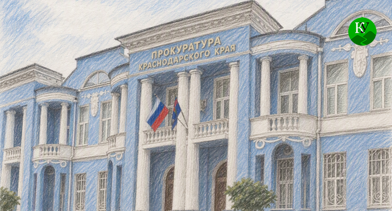 The building of the prosecutor's office of Kuban. Illustration created by "Caucasian Knot" using AI in the Copilot program.