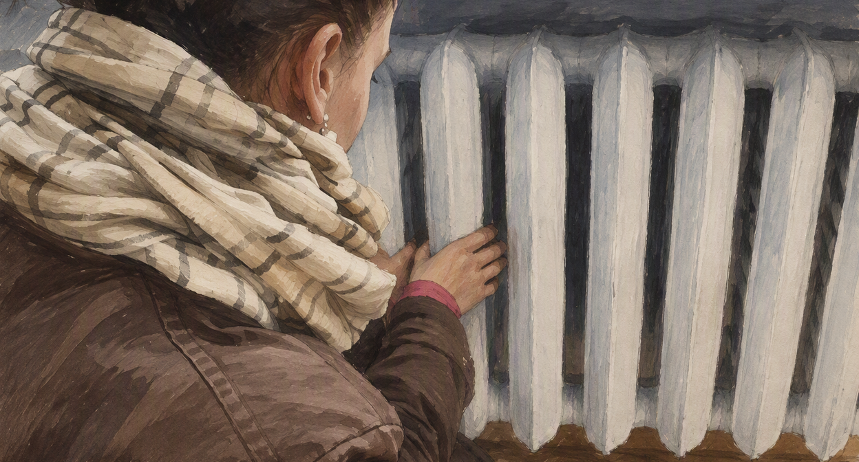 A person near a radiator. Illustration created by "Caucasian Knot" using AI in the Copilot program. A person near a radiator. Illustration created by "Caucasian Knot" using AI in the Copilot program.